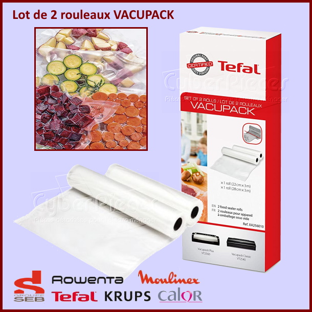 Lot de 2 rouleaux VACUPACK Seb XA256010