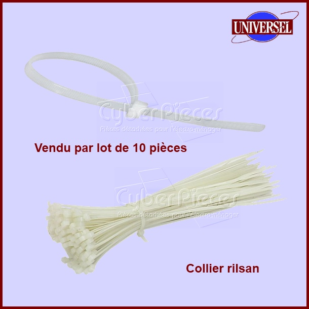 Lot de 10 Colliers RILSAN 3,6 X 140/150 mm