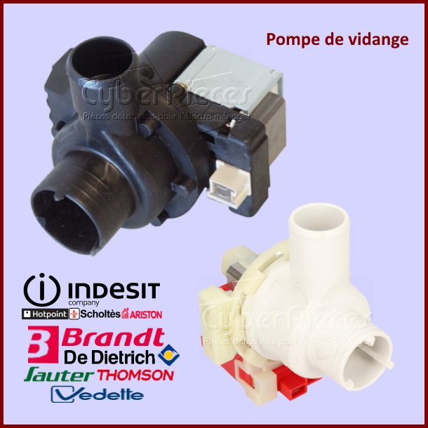 Pompe Vedette 55X1491 55X5604 -  Pièces machine à laver