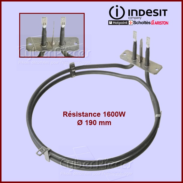Résistance Circulaire 1600W Indesit C00138834 - Pièces four