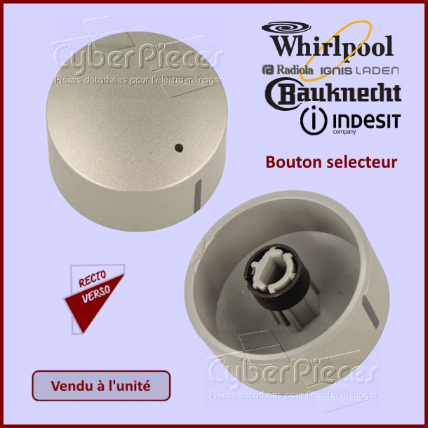 Bouton selecteur Whirlpool 481241359193