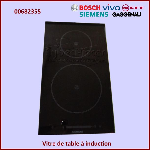 Surface vitrocéramique Bosch 00682355 - Pièces table de cuisson
