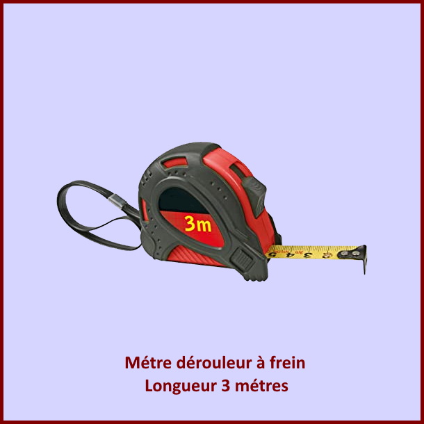 Mètre dérouleur à frein 3mx19mm***épuisé***