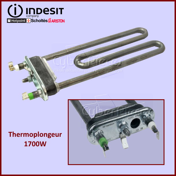 Thermoplongeur 1700W Indesit C00086357 -  Pièces machine à laver