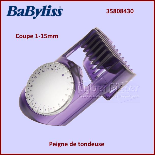 Peigne de tondeuse 1-15mm Babyliss 35808430 - Pièces hygiène