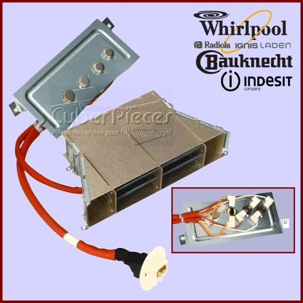 Résistance de sèche-linge 2400W C00620174