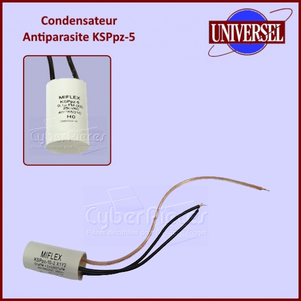 Condensateur - Antiparasite 0,1µfMx2-250V