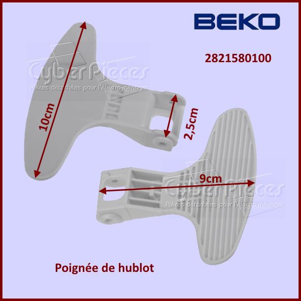 Poignée de porte Beko 2821580100 -  Pièces machine à laver