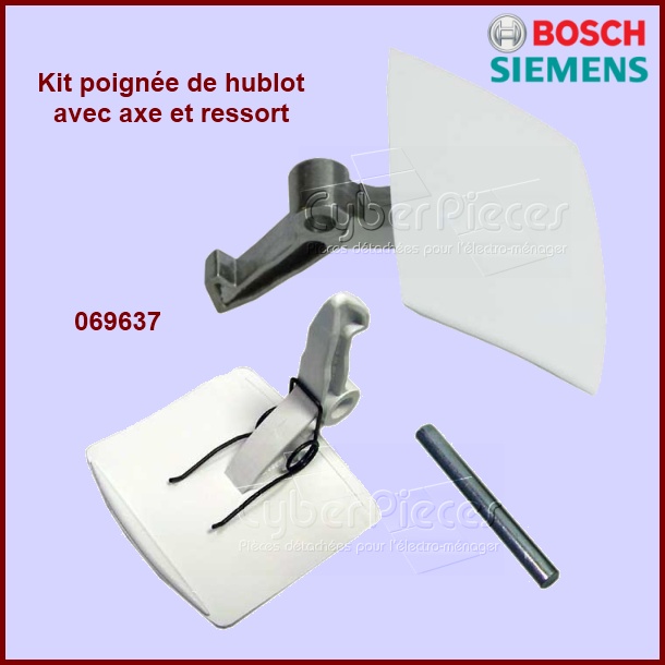 Poignée complète de hublot Bosch 00069637 -  Pièces machine à laver