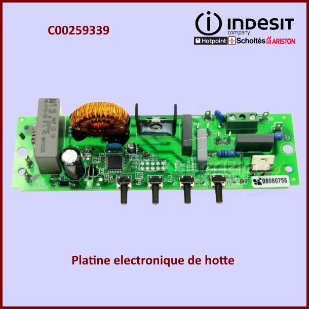 Carte Electronique Indesit C00259339 - PiÃ¨ces hotte