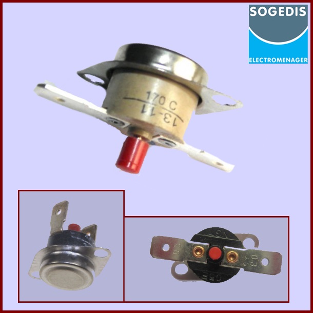 Klixon Réarmable 170° NC 61718 - Pièces sèche-linge