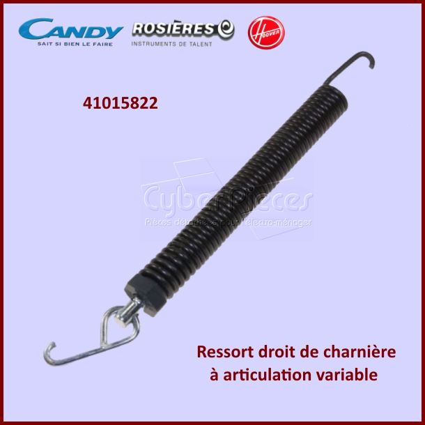 Ressort droit de porte Candy 41015822 - Pièces lave-vaisselle