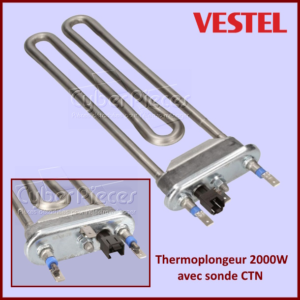 Thermoplongeur 2000W avec sonde CTN Vestel 32005840