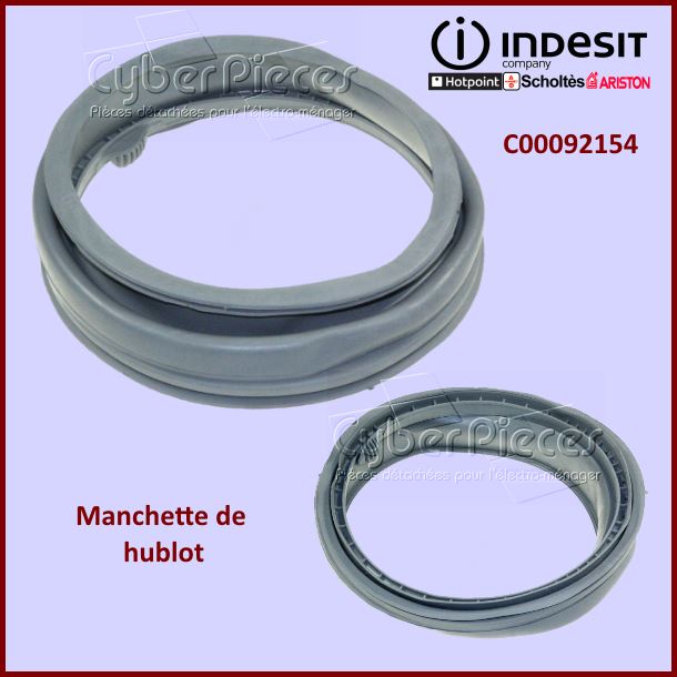 Manchette Hublot Indesit C00092154 -  Pièces machine à laver