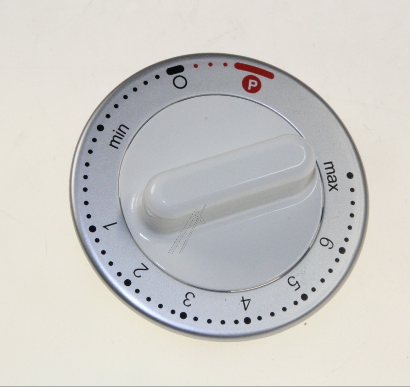 Bouton de commande Blanc/Argent KW710191 - Pièces robots ménagers