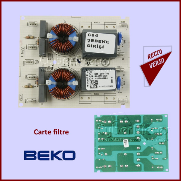 Carte filtre Beko 663926139
