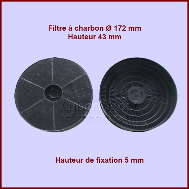 Filtre à charbon Type OFD2 - Pièces hotte