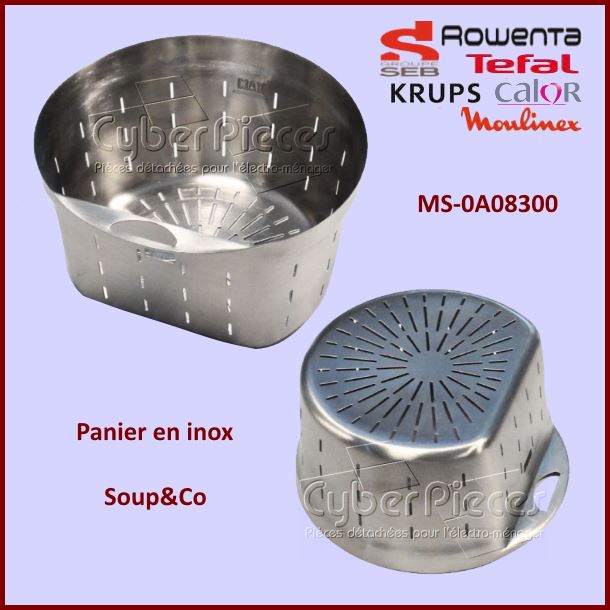 Panier en inox pour Soup'n Co Seb MS-0A08300 - Pièces robots ménagers