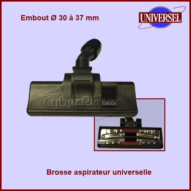 Brosse universelle Ã  roulettes Ã 30-37mm - PiÃ¨ces aspirateur