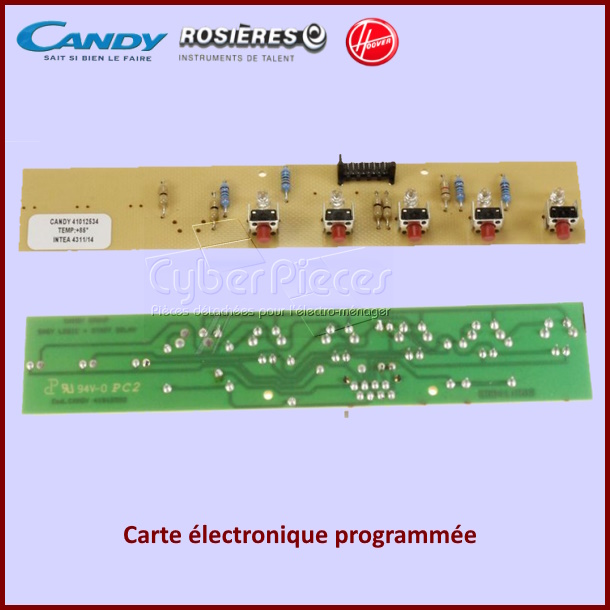 Carte électronique programmée Candy 41012534