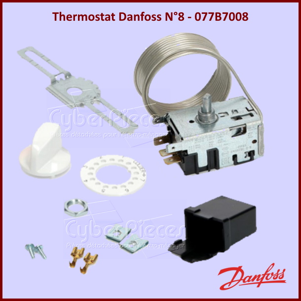 Thermostat Danfoss N°8 - 077B7008br/ Pour Cave à Vin ou Refroidisse...