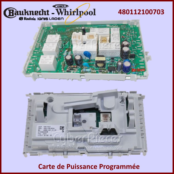 Carte électronique Whirlpool 480112100703