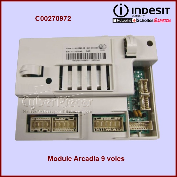 Carte Ã©lectronique ARCADIA Indesit C00270972 -  PiÃ¨ces machine Ã  laver
