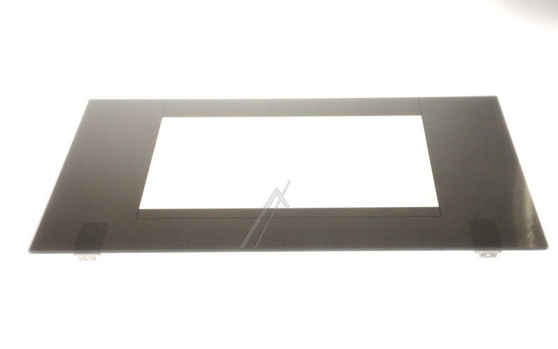 Vitre de porte de four en inox+squad. C00094595 - Pièces four