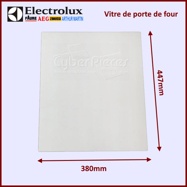 Verre de porte de four Electrolux 3301531020