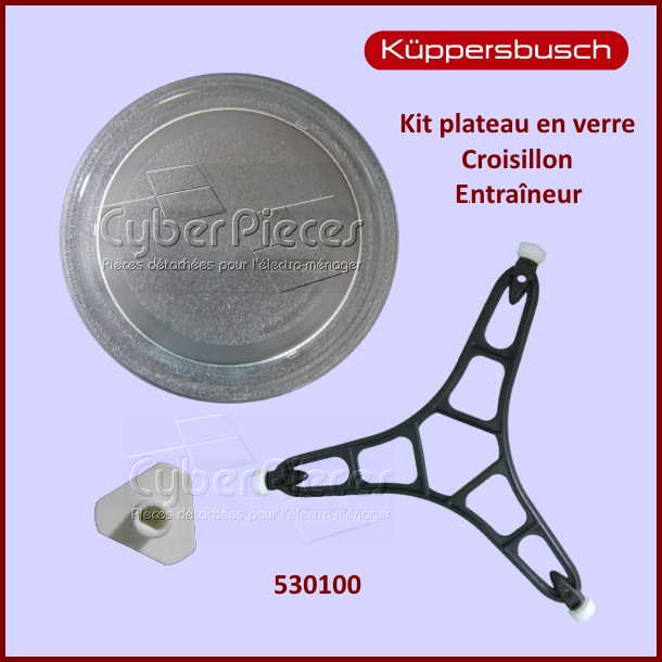 Kit Plateau Tournant 245mm Kuppersbusch 530100 - Pièces Micro-ondes