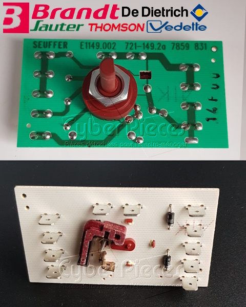 Platine de rÃ©gulation Brandt 76X7341