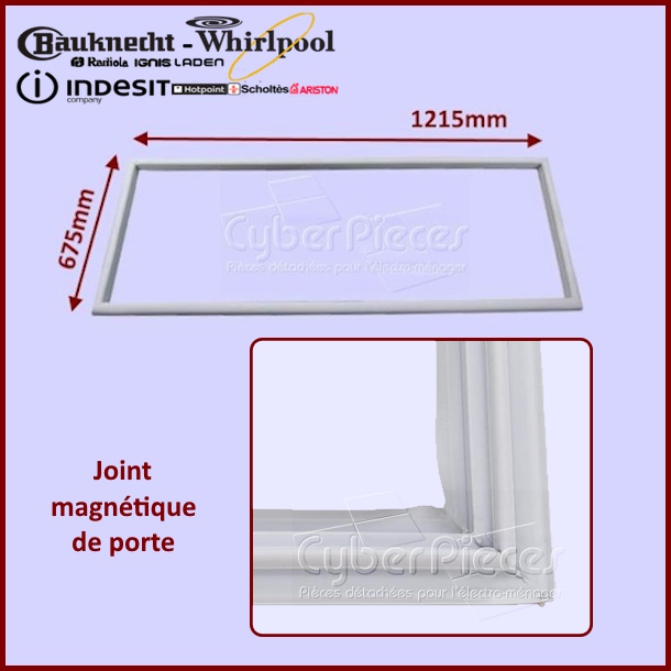 Joint magnétique inférieur Indesit C00117019
