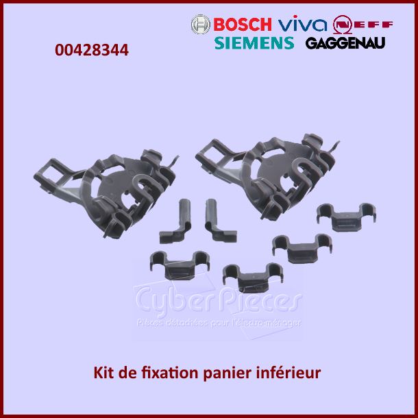 Jeu de fixation du panier inférieur Bosch 00428344 - Pièces lave-va...