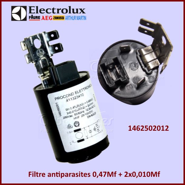 Antiparasites 0,47MF+2x0,010MF 1462502012 -  Pièces machine à laver