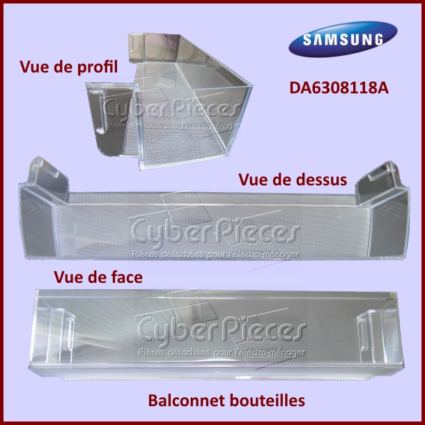 Balconnet bouteilles Samsung DA6308118A - Pièces réfrigérateur & co...