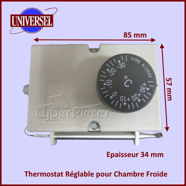 Thermostat Réglable pour Chambre Froide - Pièces réfrigérateur & co...