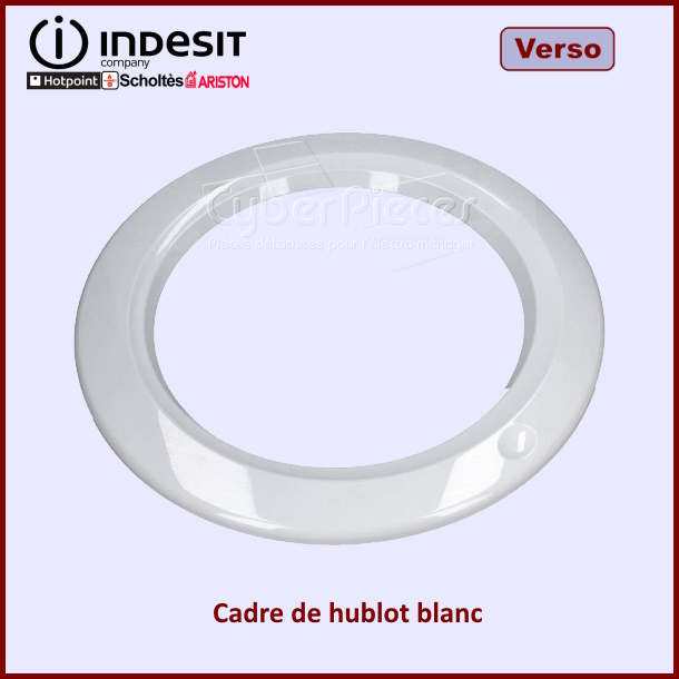 Cadre de hublot blanc Indesit C00057569