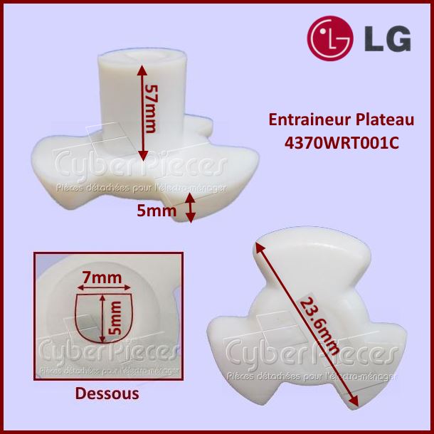 Entraineur plateau LG 4370WRT001C - Pièces Micro-ondes