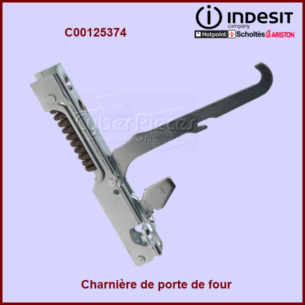 Charnière de porte Indesit C00125374 - Pièces four