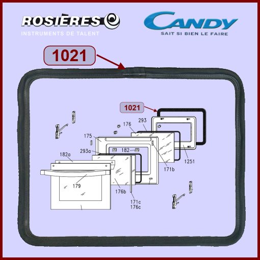 Joint Tour De Porte Tressé Four Pyrolyse 93746857 - Pièces four
