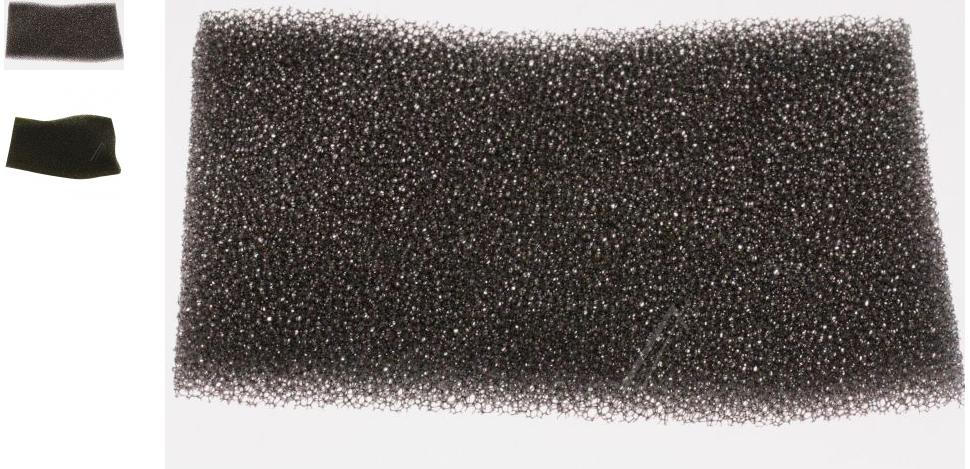 FILTRE MOUSSE NOIR 125X80MM - PiÃÂÃÂ¨ces aspirateur