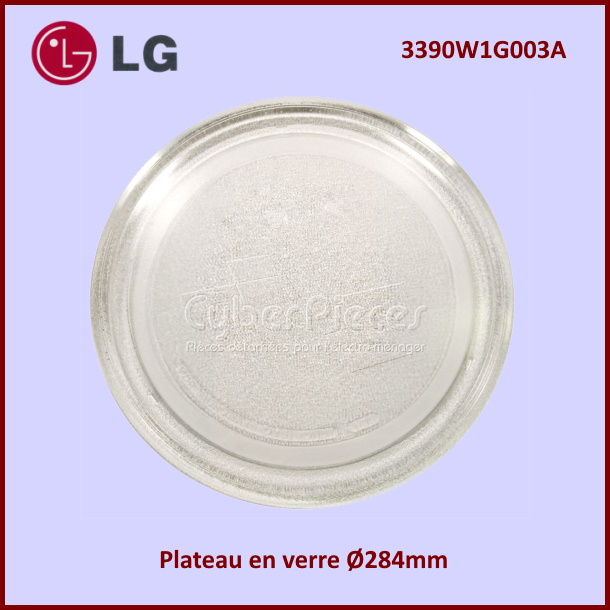 Plateau en verre 284mm LG 3390W1G003A