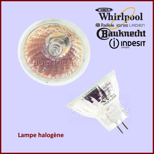 Lampe halogène Whirlpool 481213418041