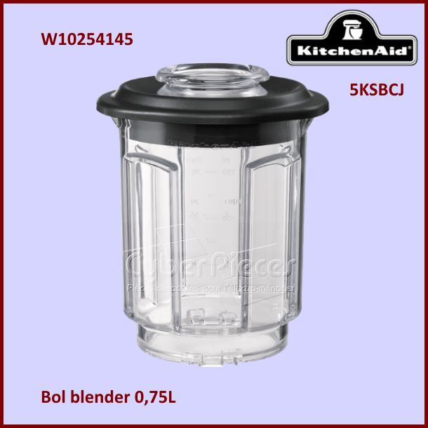 Bol blender 0,75L 5KSBCJ Kitchenaid W10254145 - Pièces blender