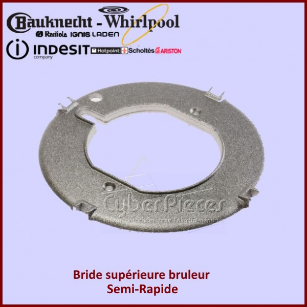 Bride supérieure bruleur semi-rapide Indesit C00139345
