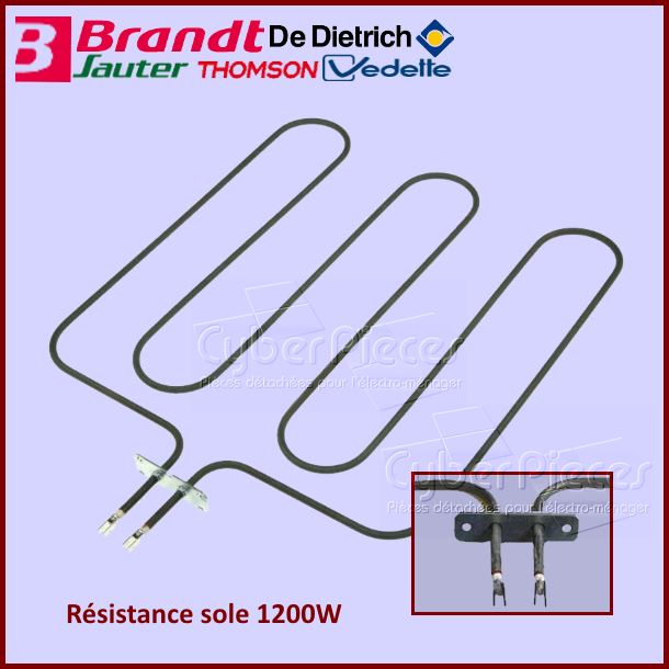 Résistance 1200W Brandt 77X3282 - Pièces four