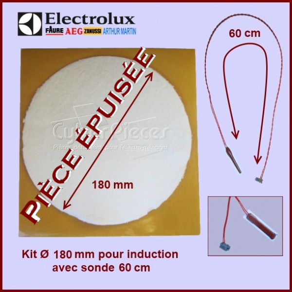Kit Ø 180 mm pour induction avec sonde 60 cm - Pièces table de cuisson