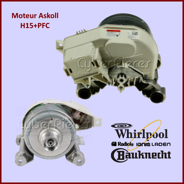 Moteur Askoll H15+PFC Whirlpool 481010584356