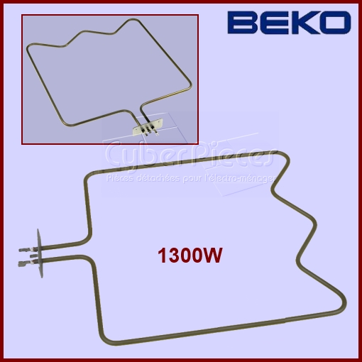 Résistance de sole 1300W Beko 262900002 - Pièces four