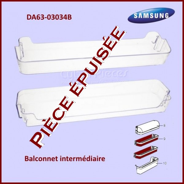 Balconnet intermédiaire Samsung DA63-03034B - Pièces réfrigérateur ...
